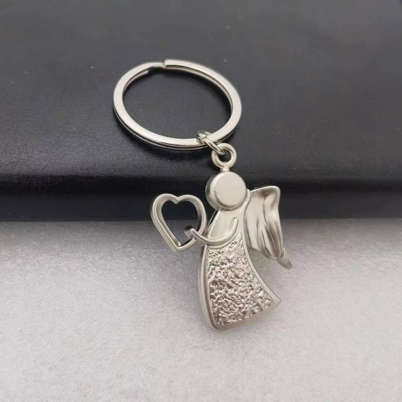 Wholesale 10PCS Zinc Alloy Guardian Angel Metal Keychain